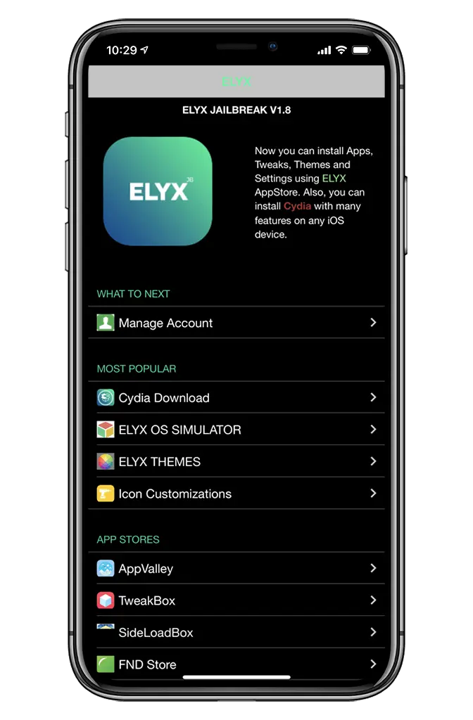 elyx app for iphone x